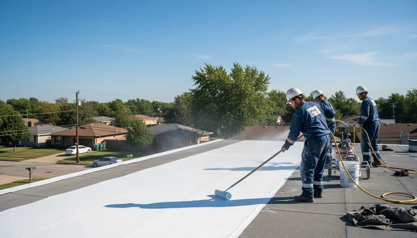 Commercial roof coating in Columbus, AR near me